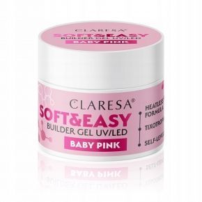 Claresa Soft&Easy Builder Gel Baby Pink 90g żel budujący samopoziomujący do paznokci