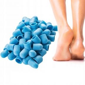 100x Kapturek ścierny do pedicure 13mm 150 korund