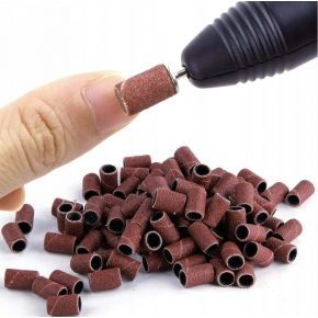 140x Nakładka ścierna do manicure 80 nośnik