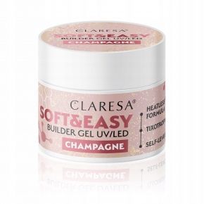 Claresa Soft&Easy Builder Gel Champagne 90g żel budujący samopoziomujący do paznokci