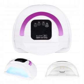 Lampa do paznokci Glow S1 Dual LED UV 168W różowe złoto