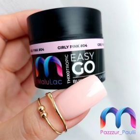 MaluLac żel budujący do paznokci tixo z tiksotropią EasyGo Girly Pink 12g