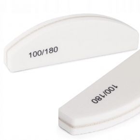 10 x Polerka dwustronna Buffer mini szeroka Medium 100/180 biała