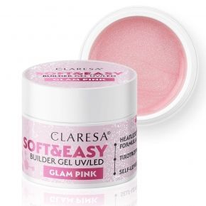 Claresa Soft&Easy Builder Gel Glam Pink 45g żel budujący samopoziomujący do paznokci