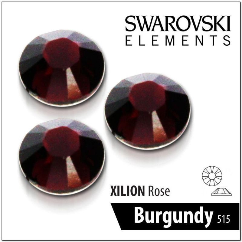 50 X Burgundy Oryginalne Cyrkonie Swarovski Ss-10 50 X Burgundy Oryginalne Cyrkonie Swarovski Ss-10