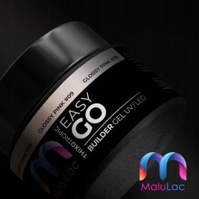 MaluLac żel budujący do paznokci tixo z tiksotropią EasyGo Glossy Pink 12g