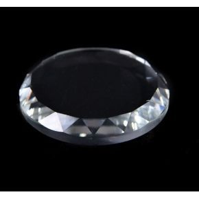 Szklany szlifowany holder 43x8mm do NailArt podstawka do mieszanie kolorów