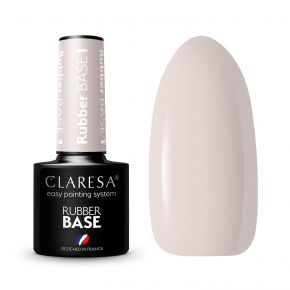 Claresa Baza Rubber 1 kolorowa baza kauczukowa kolorowy lakier hybrydowy 5g