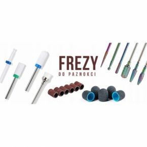 3x Frez ceramiczny do paznokci walec stożek szczelinowy nr 12