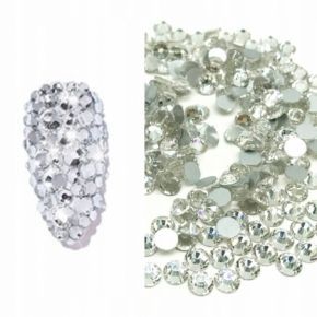 Cyrkonie szlifowane do paznokci Crystal SS3 50 sztuk