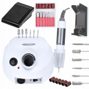 Frezarka do manicure i pedicure J202 65w z kompletem frezów – Biała