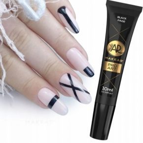 Makear Pro Art PA02 Black 10g żel do zdobień stamping i malowanie