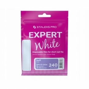 Staleks Pro Expert White DFE51240w nakładki jednorazowe białe do polerki gradacja 240 10 sztuk