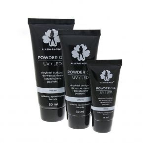 AllePaznokcie Powder Gel White 30ml...