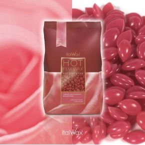 5x Wosk twardy do depilacji ItalWax Hot Film Wax Rose róża 100g do podgrzewacza