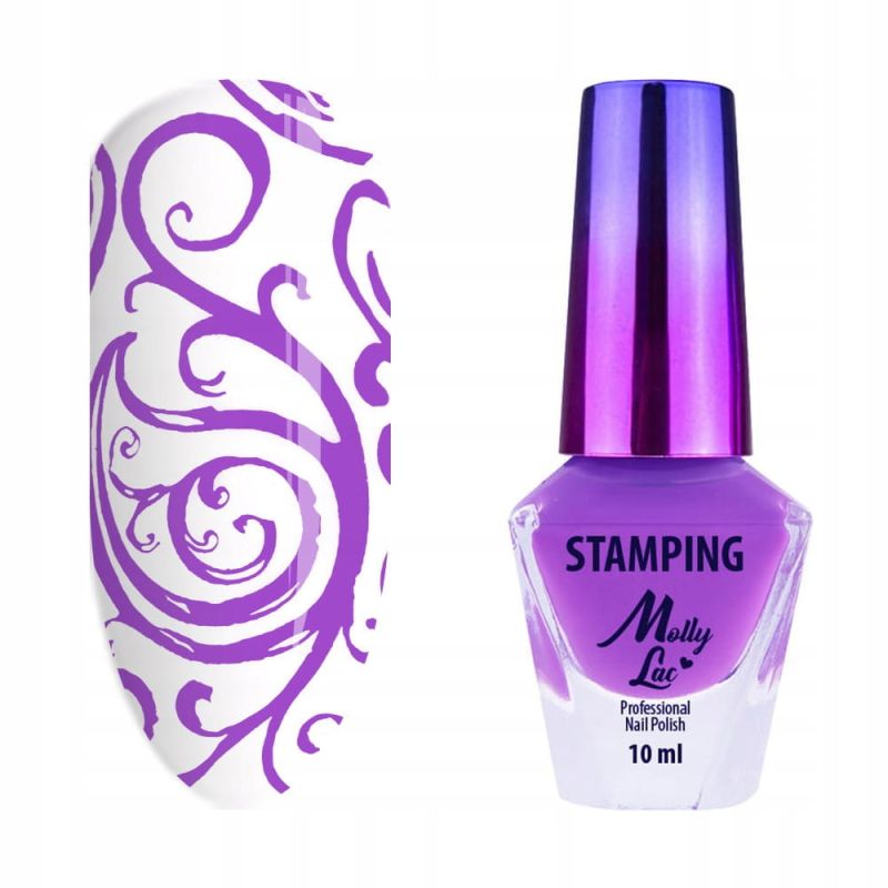 Molly Lac Lakier do stempli i stampingu 10ml fioletowy