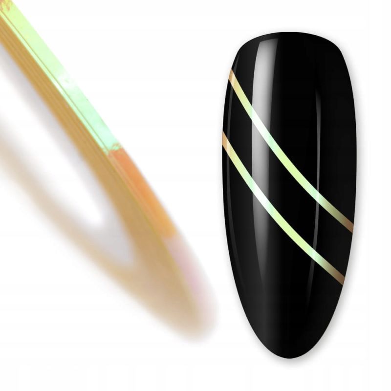 Tasiemka do zdobień i stylizacji paznokci - wzór 11 Lemon Yellow 1mm