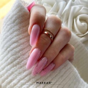 Makear Gel&Go GG27 Glitter Dark Rose 15ml budujący żel do paznokci