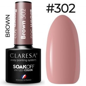 Claresa Brown 302 kolorowy lakier...
