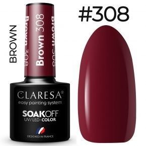 Claresa Brown 308 kolorowy lakier...