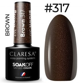 Claresa Brown 317 kolorowy lakier...