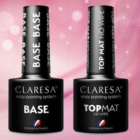 2x Claresa lakier hybrydowy TOP MAT...