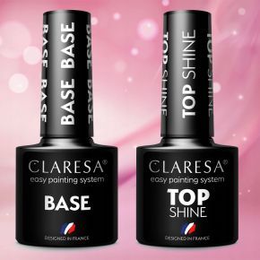 2x Claresa lakier hybrydowy TOP SHINE...