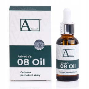Arkada 08 Oil Płyn ochronny do paznokci stóp 8 olejków z pipetą 30ml