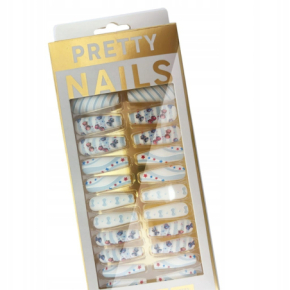 Gotowe tipsy samoprzylepne do przedłużania paznokci Press On Nails Ballerina 04 24 sztuki