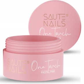 Saute Nails One Touch Pastel Pink 50g pastelowy róż żel do przedłużania paznokci