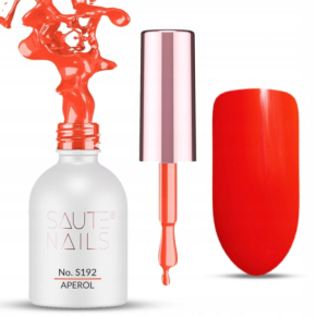 Saute Nails S192 Aperol 8ml kolorowy lakier hybrydowy do paznokci vegan friendly