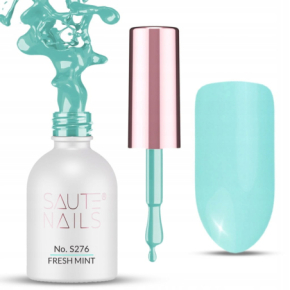 Saute Nails S276 Fresh Mint 8ml kolorowy lakier hybrydowy do paznokci vegan friendly