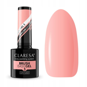 Claresa Brush Easy Gel 3 Żel do paznokci z pedzelkiem brzoskwiniowy nude 5g