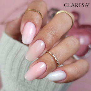 Claresa Brush Easy Gel 8 Żel do paznokci z pedzelkiem średni beż z drobinkami 5g