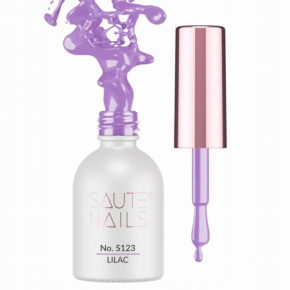 Saute Nails S123 Lilac 8ml fioletowy kolorowy lakier hybrydowy do paznokci