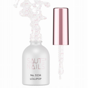 Saute Nails S134 Lollipop 8ml brokatowy lakier hybrydowy do paznokci