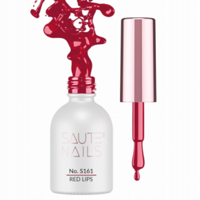 Saute Nails S161 Red Lips czerwony 8ml czerwony kolorowy lakier hybrydowy do paznokci