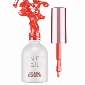 Saute Nails S212 Marigold 8ml pomarańczowy kolorowy lakier hybrydowy do paznokci