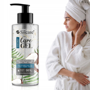 Silcare Care Gel Coconut 275ml nawilżający wegański multifunkcyjny żel ciało twarz włosy po opalaniu