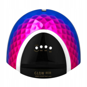 Mocna lampa do paznokci hybrydowych i żelowych DUAL LED UV Glow YC57 268W multikolor holo