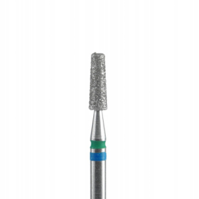 Staleks frez diamentowy duo stożek ścięty do skórek i paznokci FA70BG025/8 niebiesko-zielony 2_5mm 8mm ścieralnośc średniotwarda