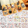 Naklejki wodne na paznokcie 12 wzorów nr BN2377-2388 wzory halloween - 9