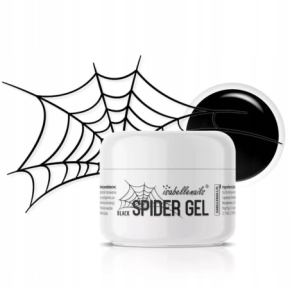 Isabellenails Spider Gel Black Żel do zdobień paznokci pajęcza sieć kolor czarny 5g