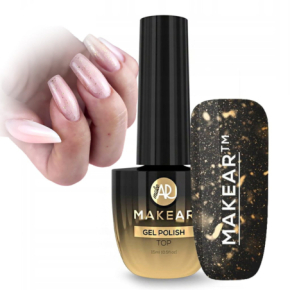Makear Top No Wipe Cherry Top hybrydowy bez przemywania z efektem kameleona 8ml