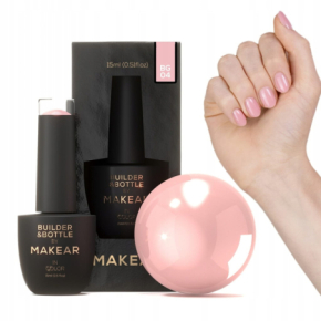 Makear Builder&Bottle BG04 Żel budujący do paznokci w butelce z pędzelkiem Hema Free 15ml