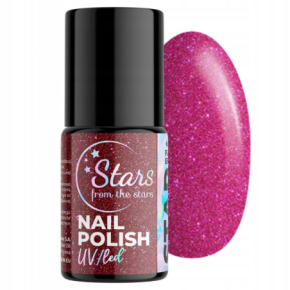 Stars from The Stars Stardust 04 Galactic Wine Kolorowy lakier hybrydowy z efektem flash w płynie 5g