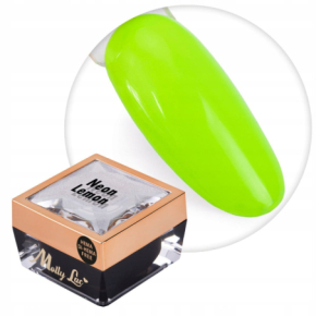 Molly Lac Paint Gel 3 Neon Lemon Żel do zdobień ombre i ornamentów HEMA/Di-HEMA Free 5g