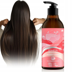 Hairy Land Szampon delikatnie oczyszczający skórę głowy i włosy wegańska szałwia do włosów średnioporowatych 400ml