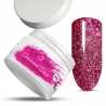 La’kier Diamond Dust Fuchsia Flicker 15g hipoalergiczny samopoziomujący żel budujący do paznokci z efektem Flash - 2