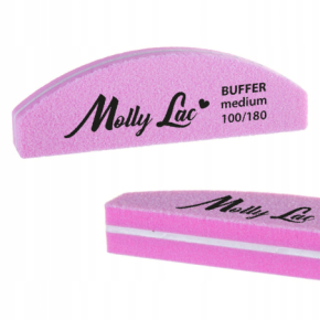 50x Molly Lac Polerka dwustronna Buffer mini łódka półksiężyc Medium 100/180